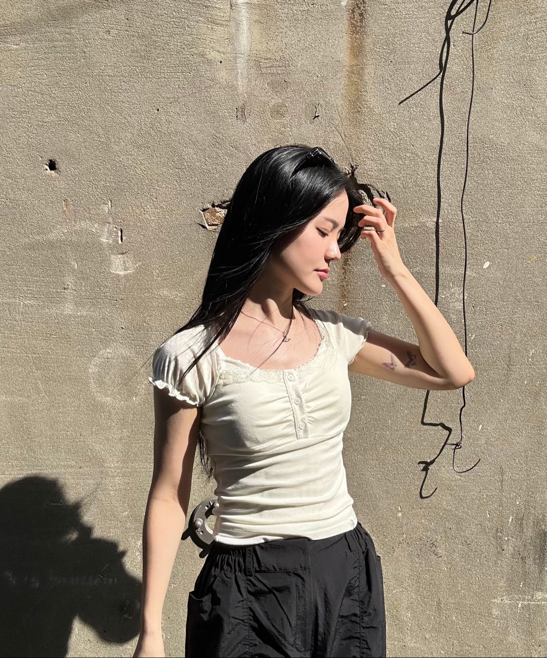 韓国 パラシュートパンツ[KHAKIPOINT] SHIRRING PARACHUTE PANTS MUSINSA | KHAKIPOINT Shirring Parachute Pants (white)