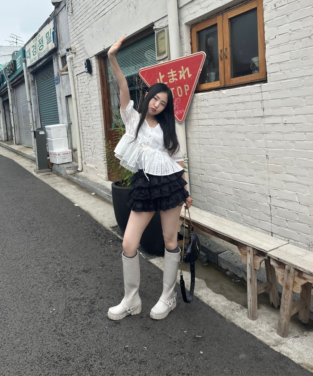 MUSINSA公式 | ROUGHNECK tutu pants skirt black