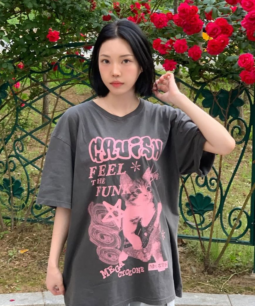 CAVISH ♥ INVADER PIGMENT SS TEE/追跡付 ☆Stray Kids ヒョンジン / ENHYPEN ニキ 着用！！[CAVISH