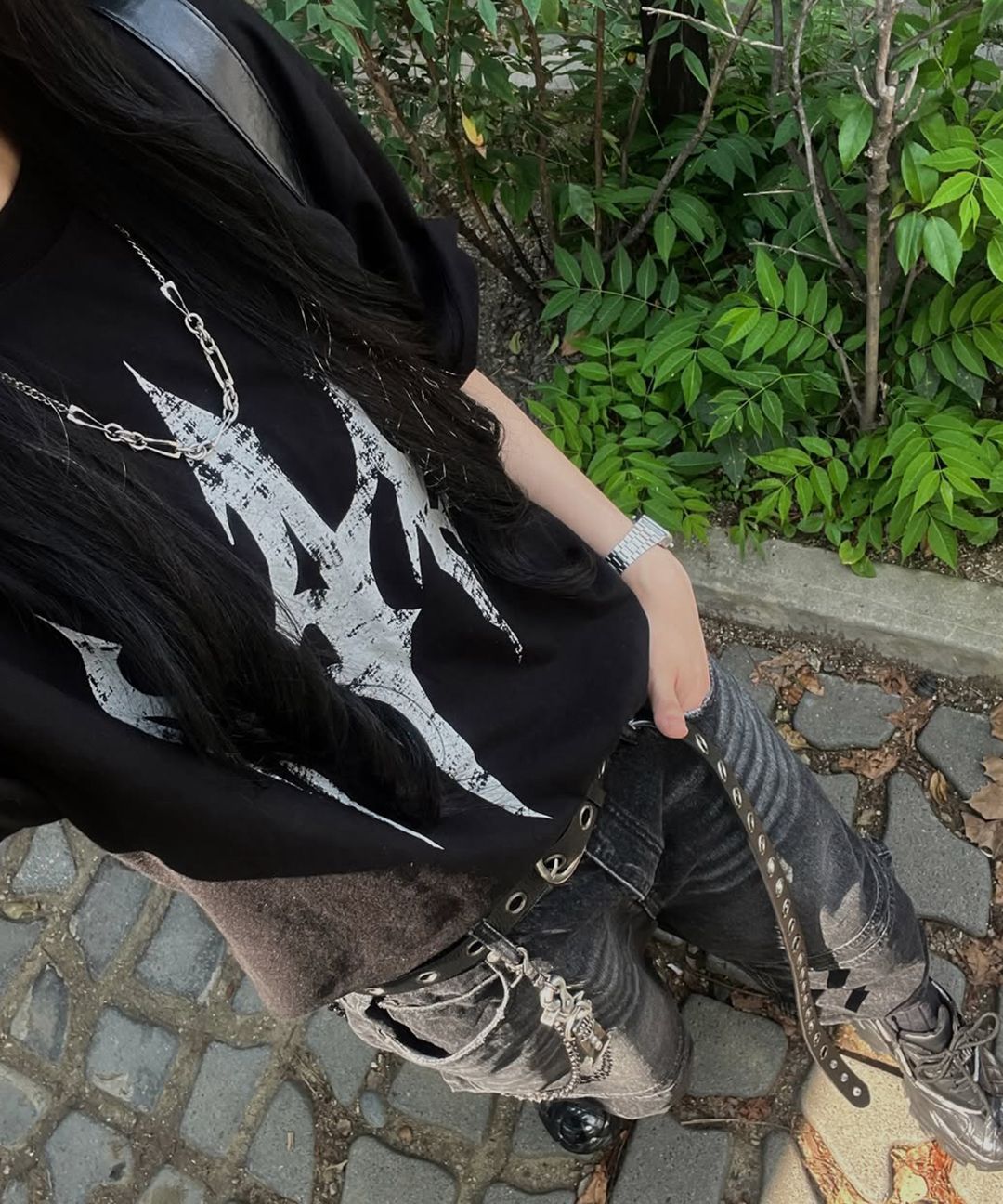 MUSINSA公式 | NOT4NERD N4ND Trident Logo T-Shirts - Black
