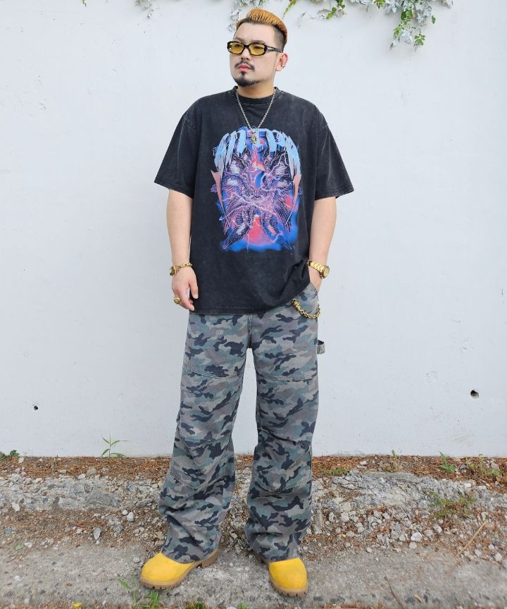 [SAINTPAIN]★25SS★CAMO COTTON WORK PANTS MUSINSA | SAINTPAIN SP Camo Cotton Work Pants Green