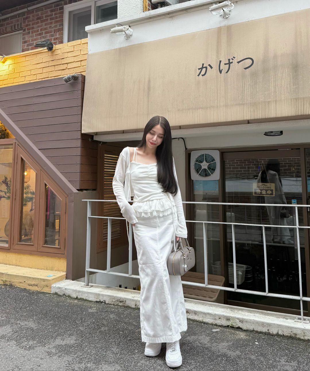 スカート musinsastandardwoman Women's CP Maxi Skirt White MWDKS102-WH MUSINSA | MUSINSA STANDARD WOMAN Women's CP Maxi Skirt [White]