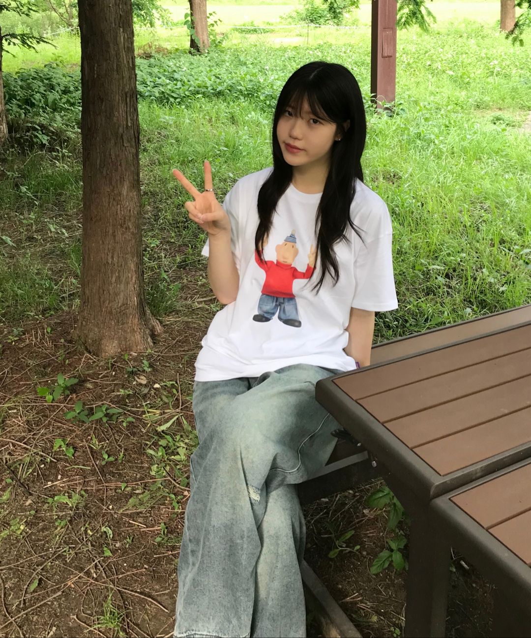 Tシャツ・カットソー LAUGHER PATMAT Motion Pat T-Shirt White PM6 MUSINSA公式 | LAUGHER [PAT&MAT] Motion Matte T-shirt. - White