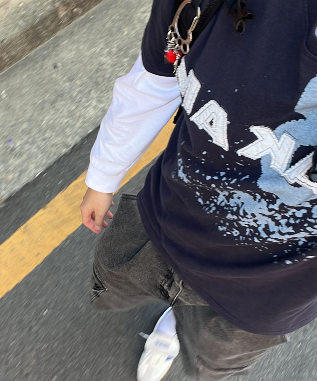 AAKAM ■ Painted 98 Half Top MUSINSA | AAKAM Painted 98 Half Top (Black)