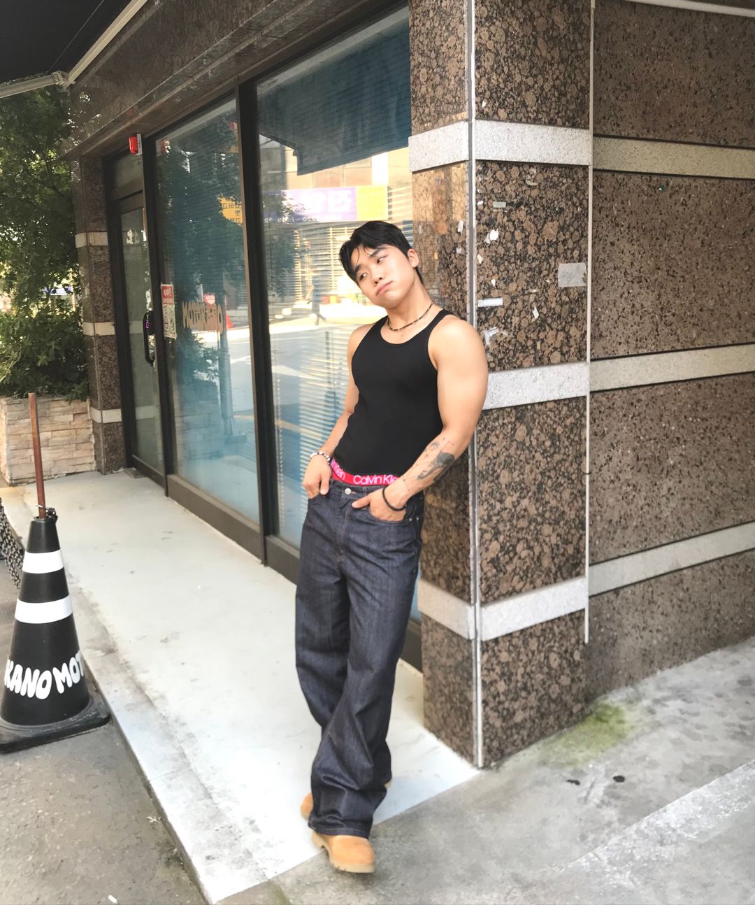 【AAKAM】Snake Printed Denim Pants 2colors Snake Printed Denim Pants #aakam #아캄