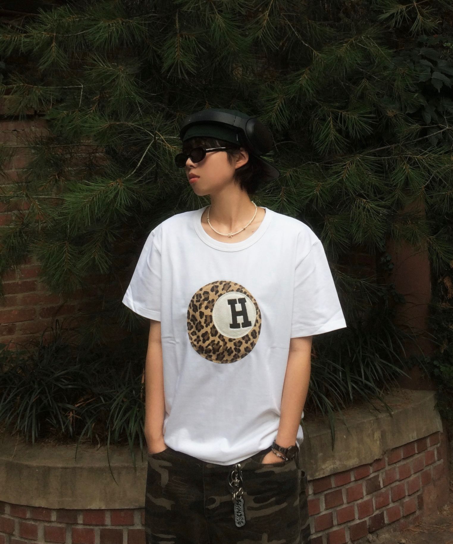 MUSINSA | HOODHOOD HD Chain Embroidery Denim Pants Black