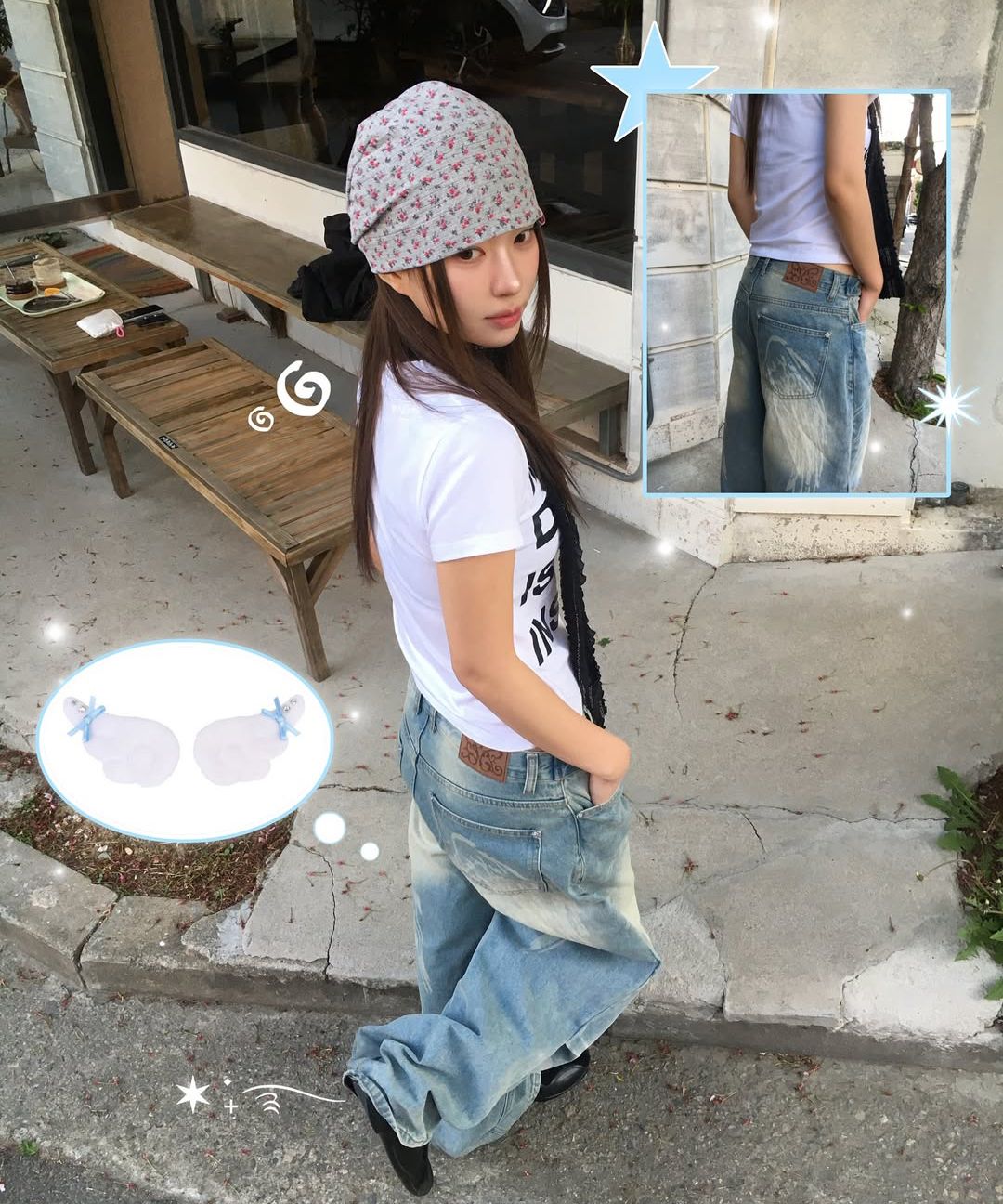 FANCY CLUB デニム Angel Vintage Tuck Pants FANCY CLUB デニム Angel Vintage Tuck Pants - メルカリ