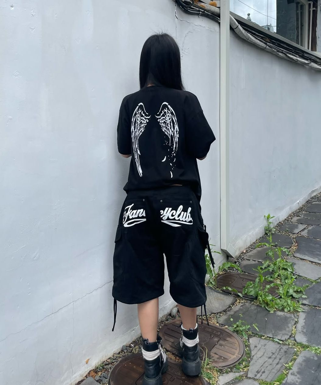 MUSINSA公式 | FANCY CLUB CARGO LETTERING BERMUDA PANTS