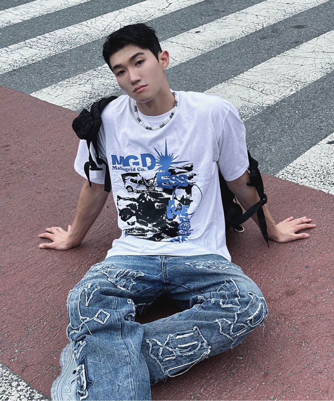 【mahagrid】24SS★ CRASH TEE CRASH TEE - mahagrid | 60% - Asian Fashion Online Store