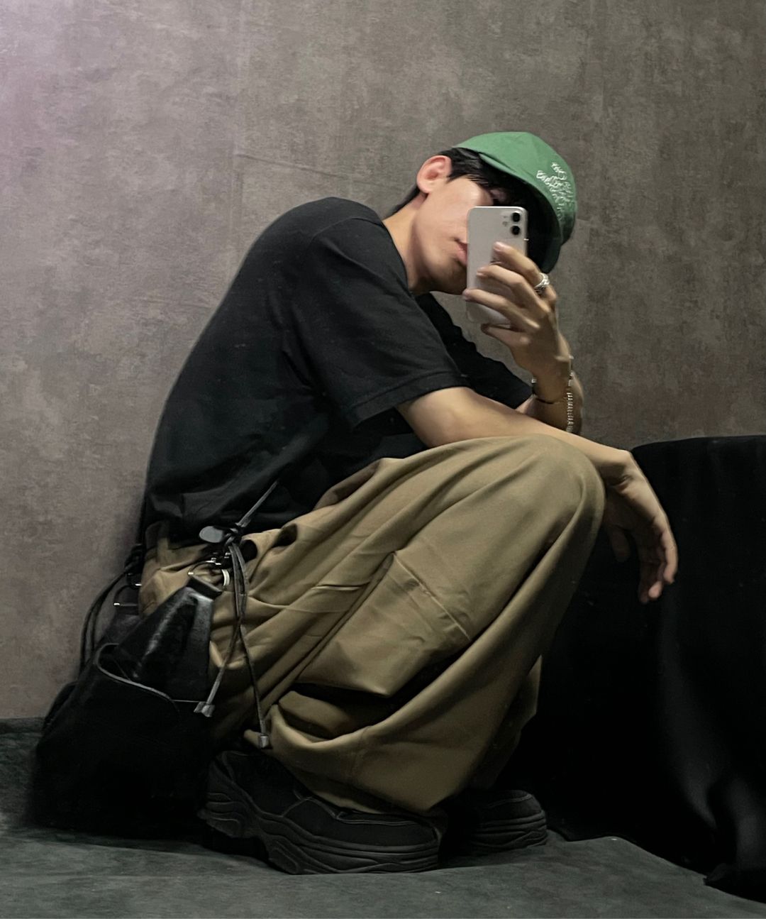 MUSINSA | MILLO ARCHIVE Holiday Signature Ball Cap [Black]