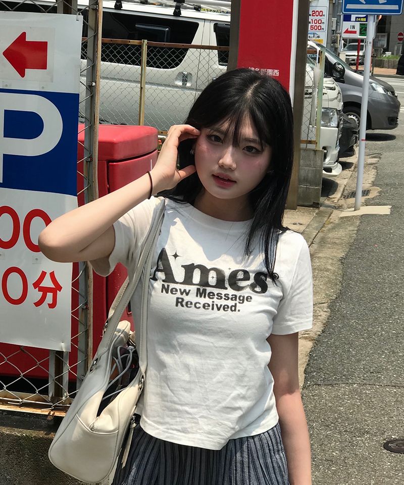 無料配送 ◆AMES-WORLDWIDE◆ ROUND HEM CROP TEE MUSINSA | AMES-WORLDWIDE ROUND HEM CROP TEE CHARCOAL