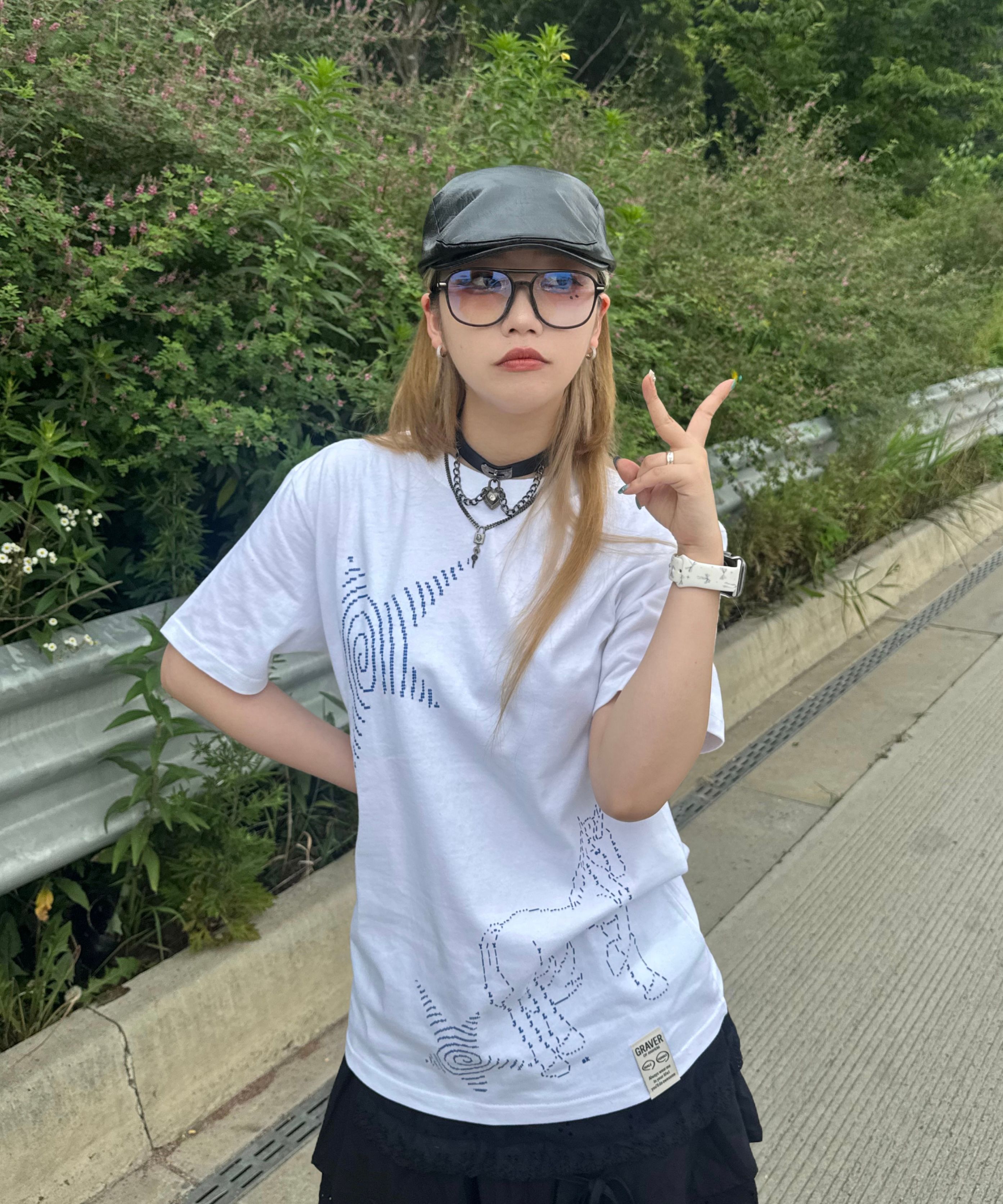 MUSINSA公式 | GRAVER [ユニセックス]アスキー ユニコーン 半袖Tシャツ