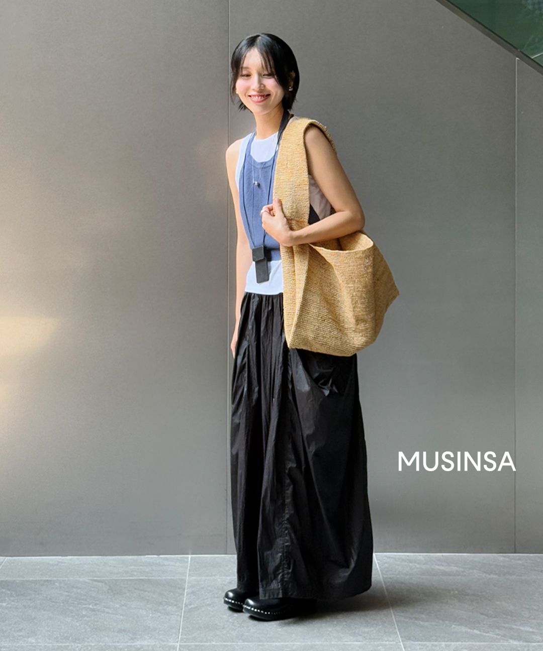 MUSINSA公式 | Archivépke Took bag(Oatmeal)_OVBSX25104BEE