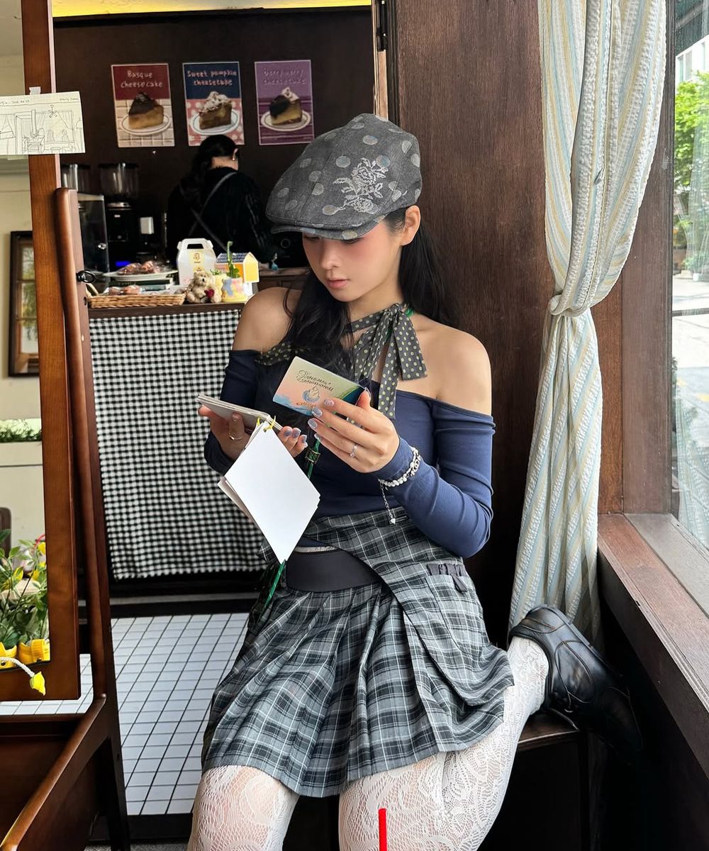 【MISEKI SEOUL】Pocket layered check skirt★韓国人気★追跡付 MUSINSA公式 | MISEKI SEOUL Pocket layered check skirt BLACK