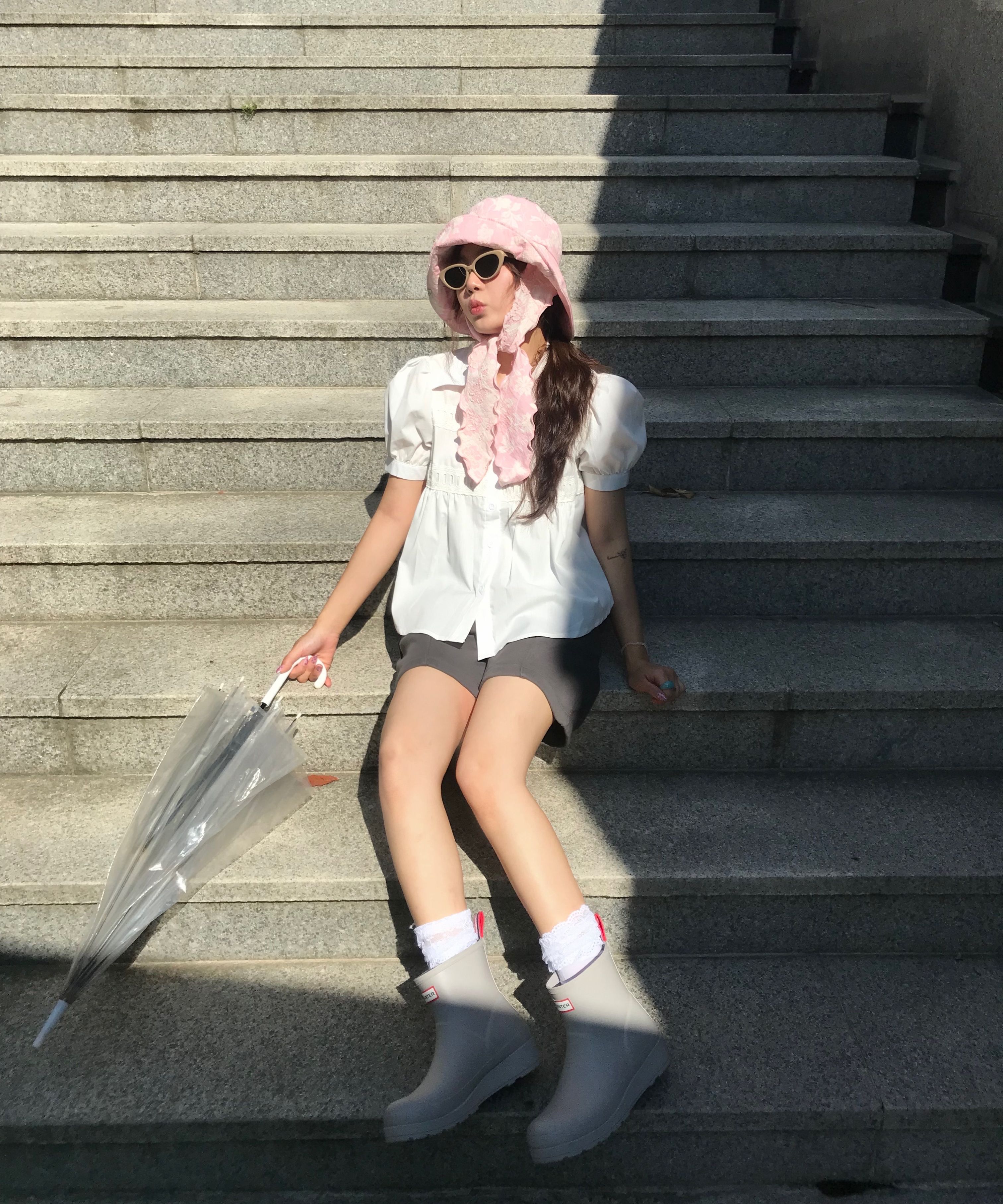 ★FUNFROMFUN★ Scarf Bucket Hat MUSINSA | FUNFROMFUN Scarf Bucket Hat, White