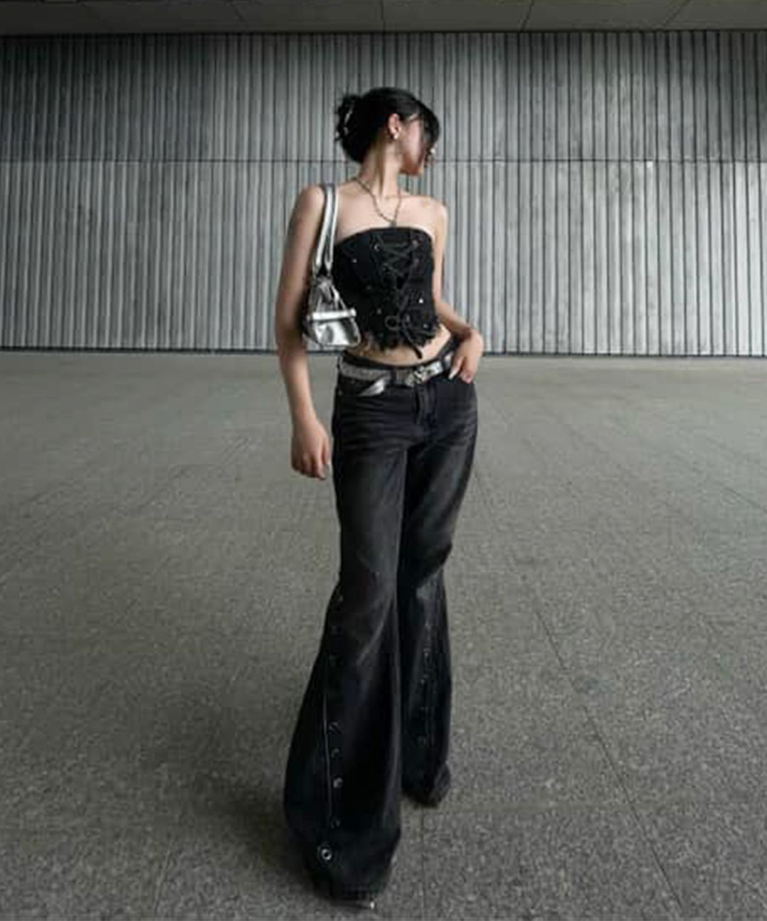 【NOT4NERD】W Eyelet Vintage Denim Pants★韓国商品 NOT4NERD】W Eyelet Vintage Denim Pants☆韓国商品 (NOT4NERD