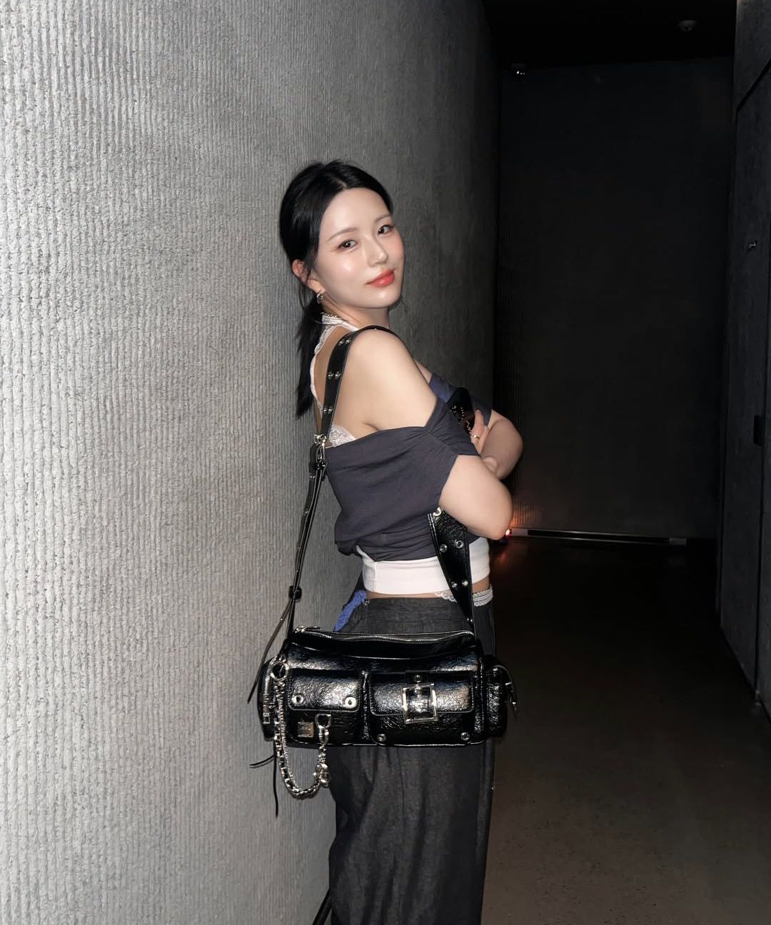 【BLACKPURPLE】25SS★ Mini Fortress Bag BLACKPURPLE #NEWDROP Mini Fortress Bag -black 프리오더 기간