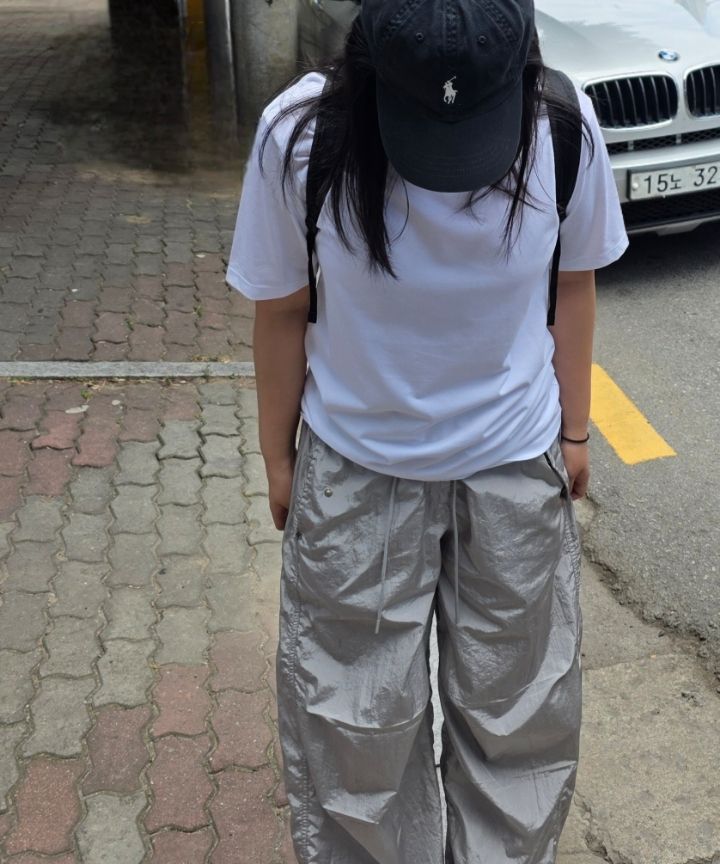 ★MUSINSA STANDARD★ Denim parachute cargo pants grey MMDNP6 MUSINSA | MUSINSA STANDARD Denim Parachute Cargo Pants [Grey]