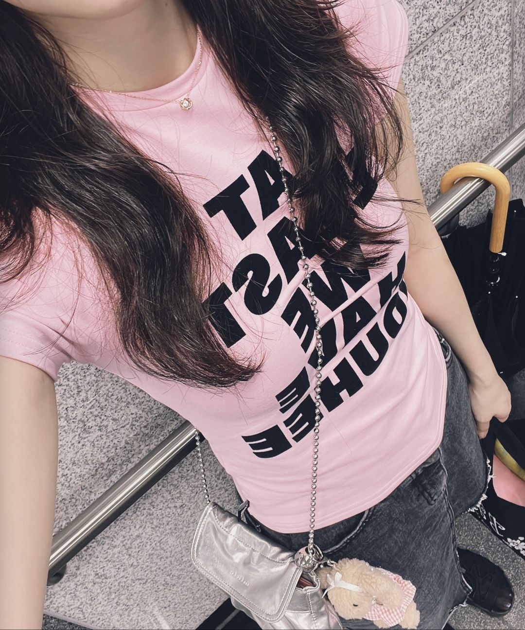 [タイトフィット]YOUHEE LETTERING T-SHIRT MUSINSA公式 | YOUHEE LETTERING T-SHIRT PINK