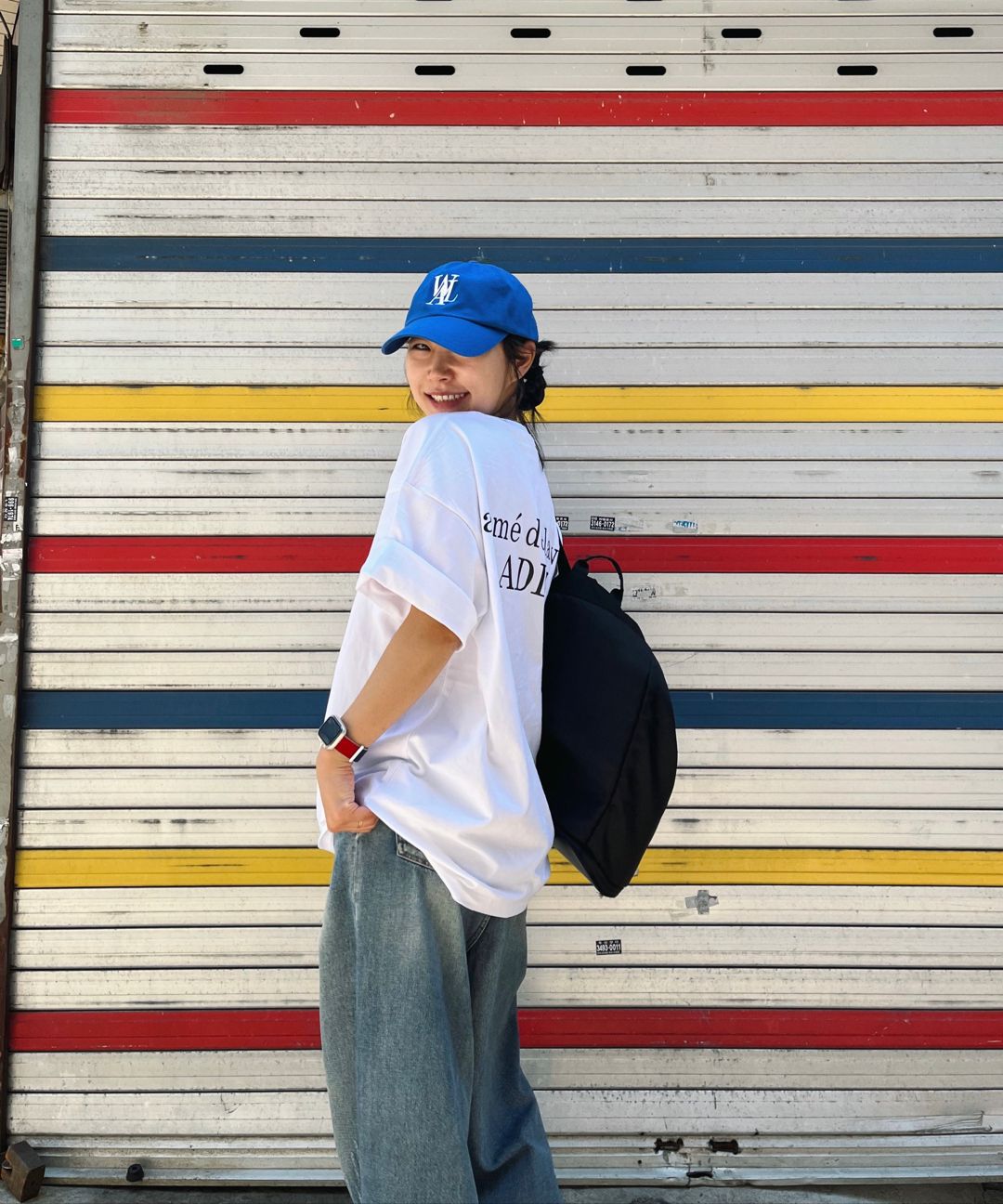 アクメドラビ★ADLV BASIC SHORT SLEEVE T-SHIRT 2 _6色 ADLV BASIC SHORT SLEEVE T-SHIRT 2 R BLACK - ACMÉ DE LA VIE