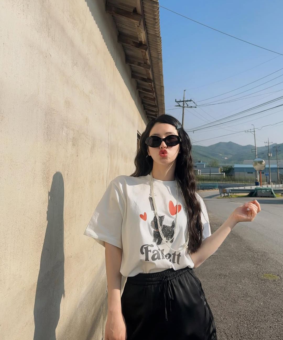 MUSINSA | FALLETT Scottie Puppy Short Sleeve T-Shirt Melange