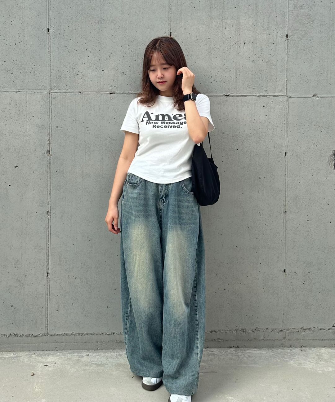 無料配送 ◆AMES-WORLDWIDE◆ ROUND HEM CROP TEE MUSINSA | AMES-WORLDWIDE ROUND HEM CROP TEE CHARCOAL