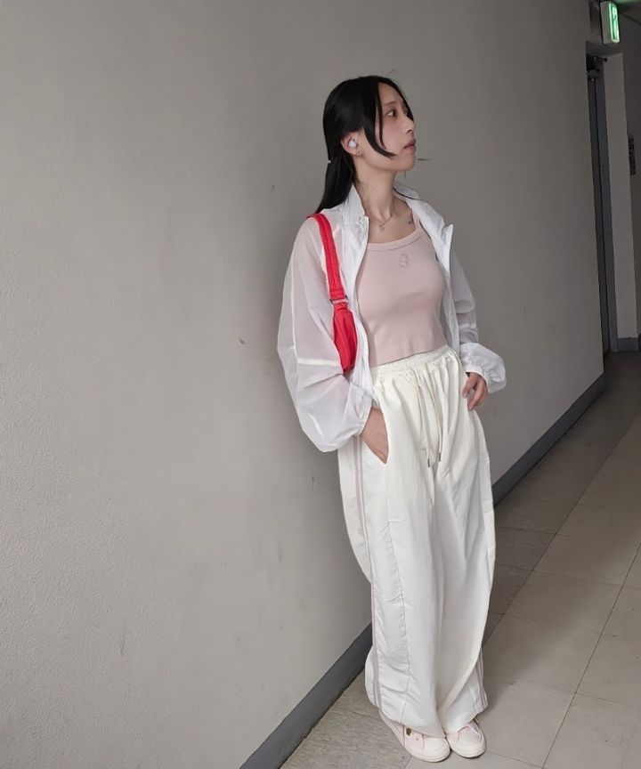 나이스고스트클럽(NICEGHOSTCLUB) 3STAR LOGO HOBO BAG_PINK