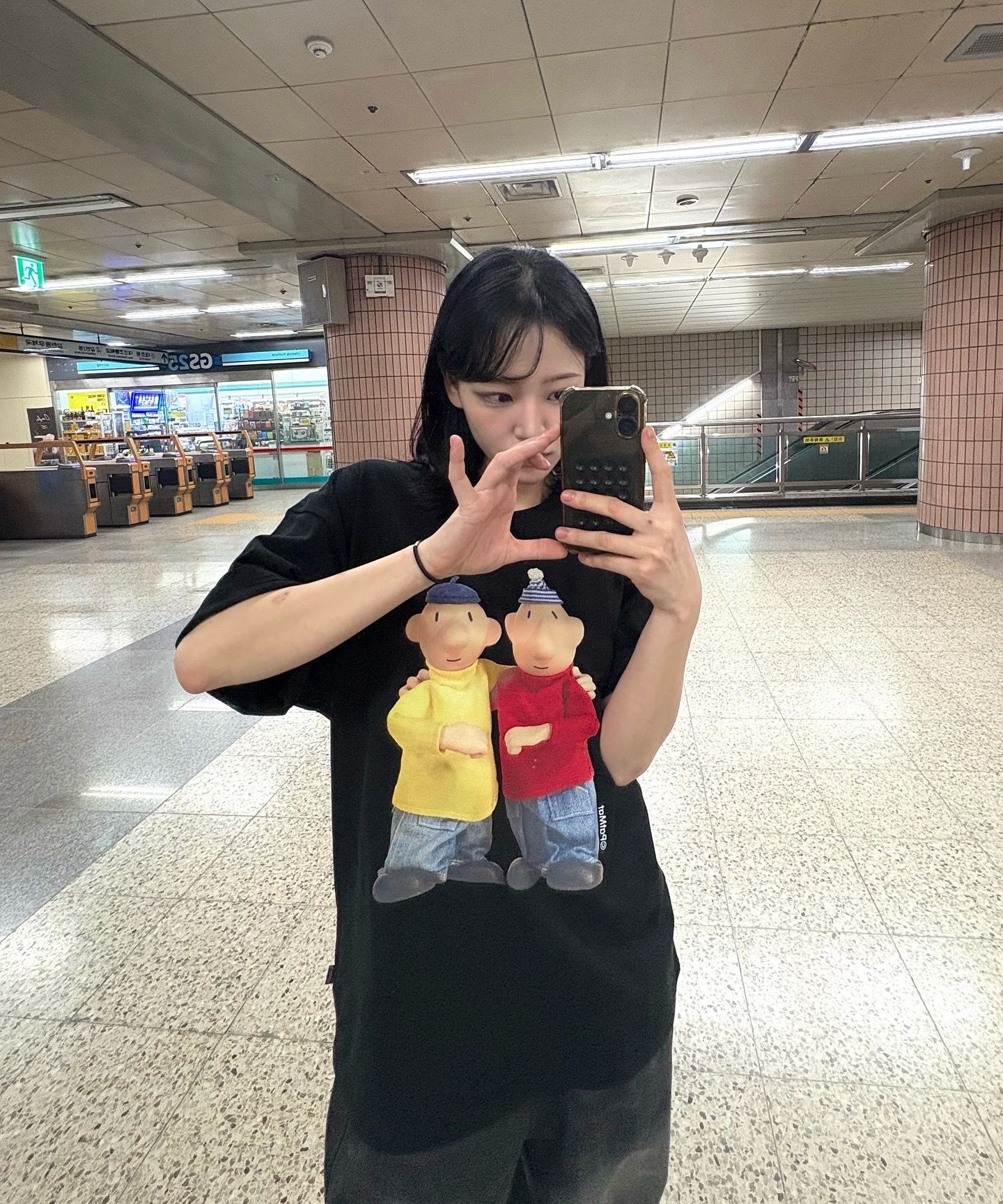 Tシャツ・カットソー LAUGHER PATMAT Best Friend T-Shirt White PM8 MUSINSA | LAUGHER [PAT&MAT] Best Friend T-shirt - White