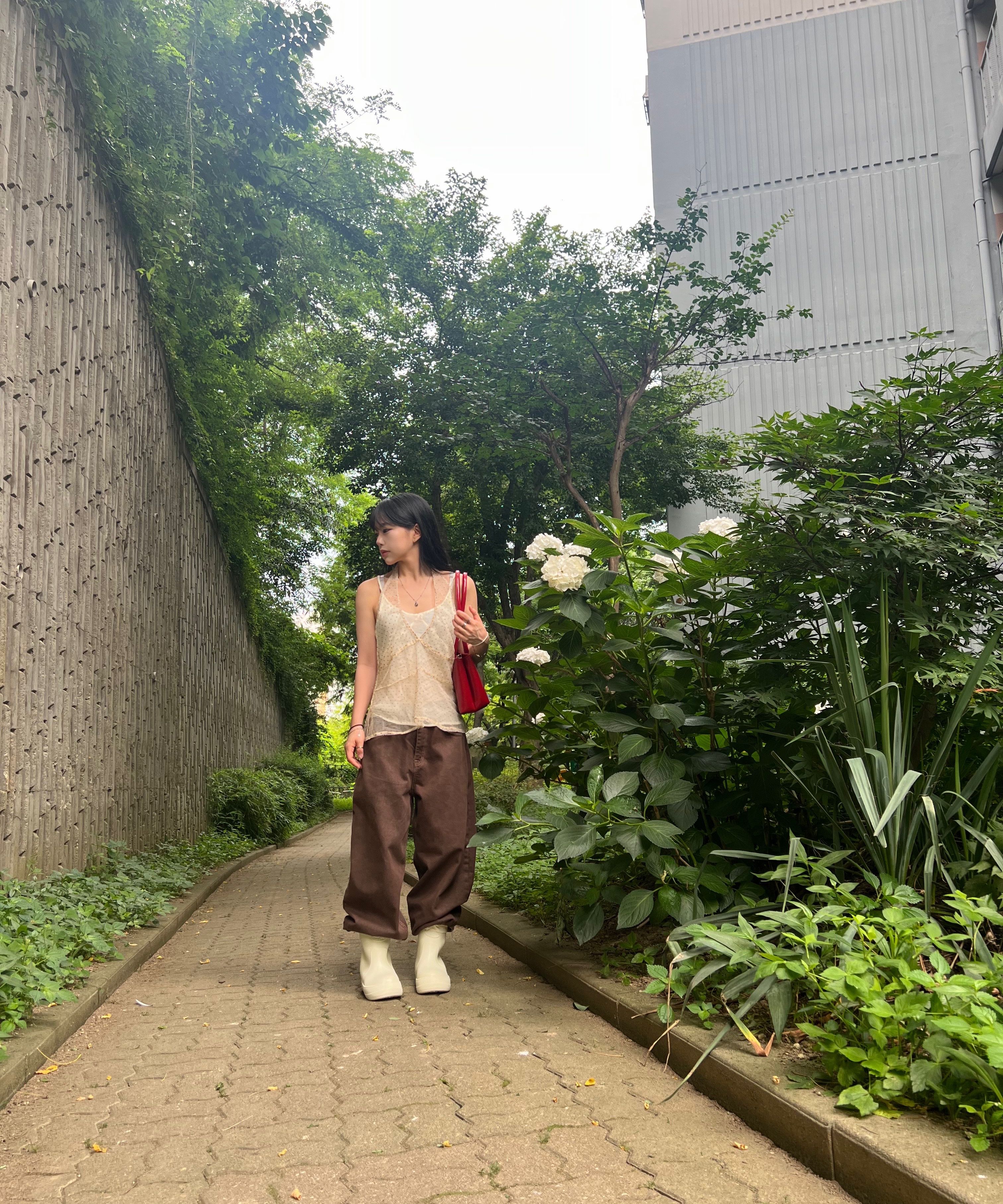 MUSINSA | RECLOW RC RE-RAIN SHIRRING BOOTS PINK