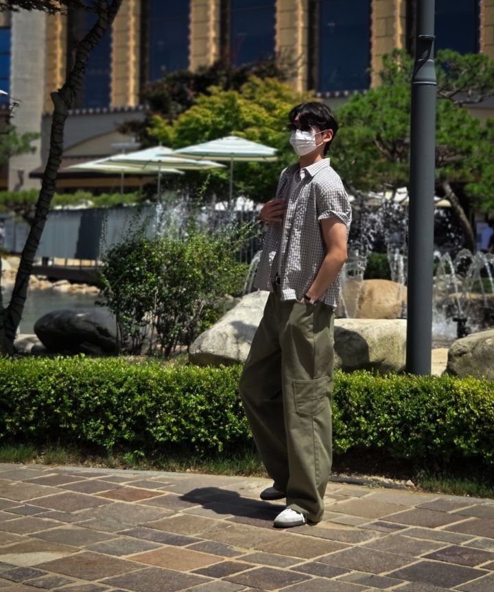 [SIGNATURE] Crop Check Half Shirt /追跡付 MUSINSA公式 | SIGNATURE Crop Check Half Shirt [White]