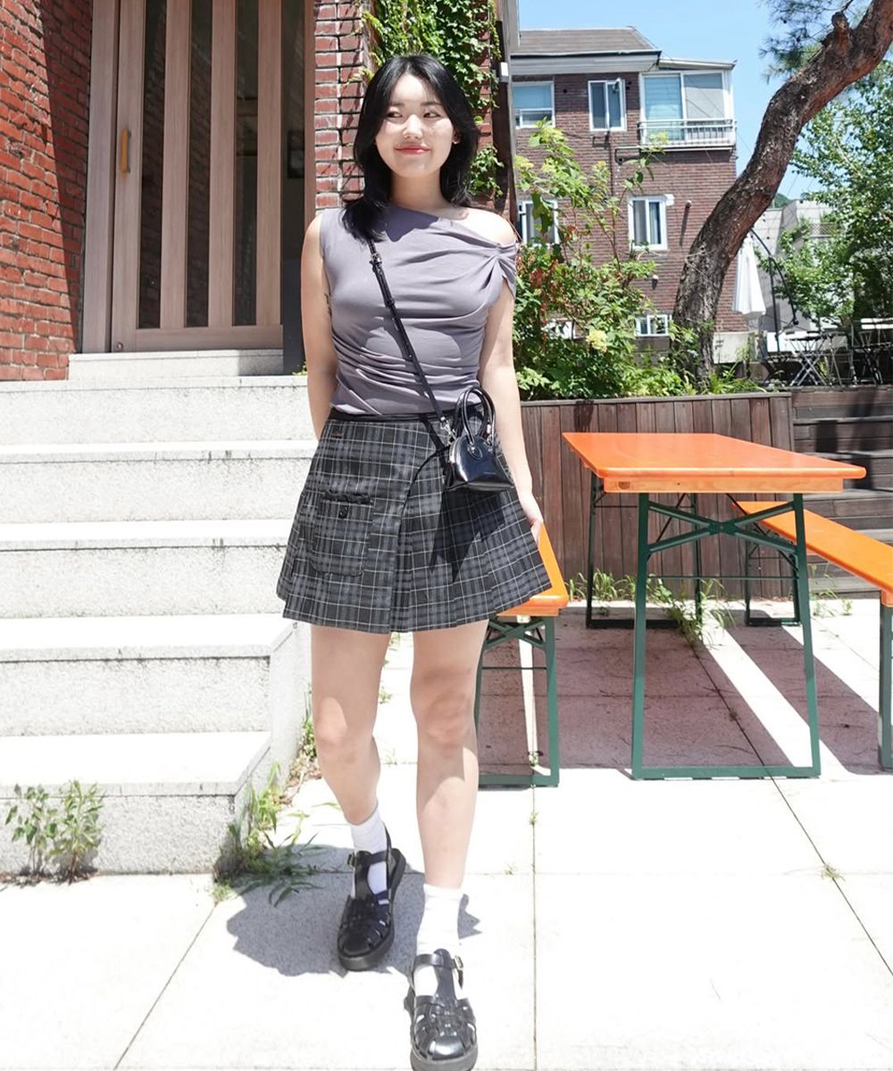 Tシャツ・カットソー MISEKI SEOUL Slanted sleeveless top KK5B0029 MUSINSA公式 | MISEKI SEOUL Slanted sleeveless top BLACK