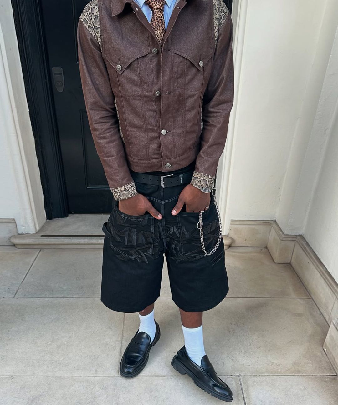 美品★ MOUTON LAYERED DENIM JACKET MOUTON LAYERED DENIM JACKET