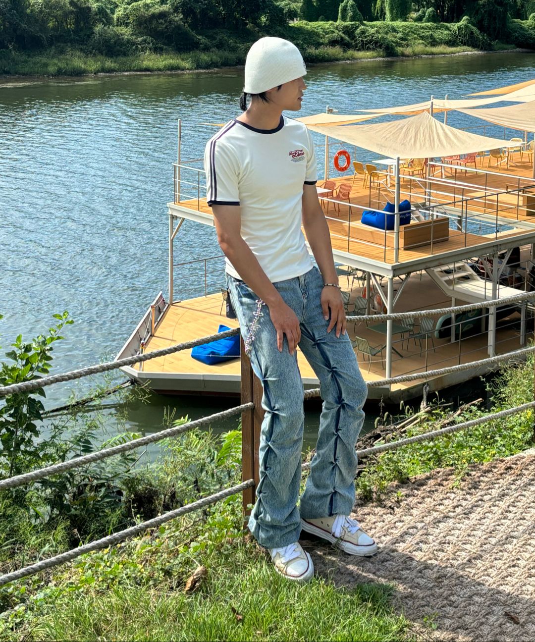 ◆24SS BADBLOOD Vintage Logo Slim T-Shirt/3色◆ ◇24SS BADBLOOD Vintage Logo Slim T-Shirt/3色◇