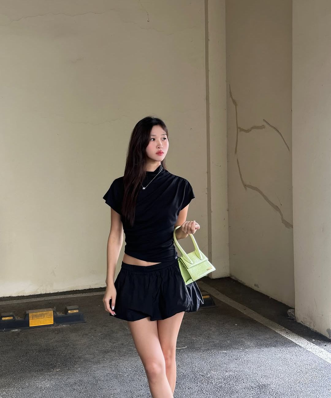 BADBLOOD ♥ Dark Billy Nylon Balloon Mini Skirt MUSINSA公式 | BADBLOOD Dark Billy Nylon Balloon Mini Skirt