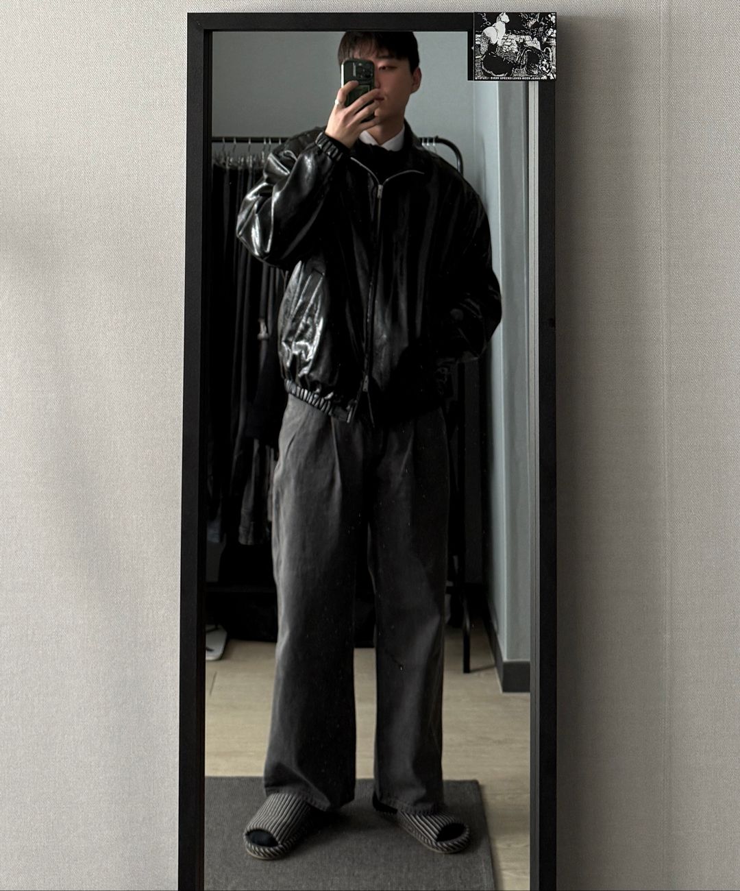 MUSINSA | MUSINSA STANDARD Two Tuck Wide Denim Pants [Low Black]
