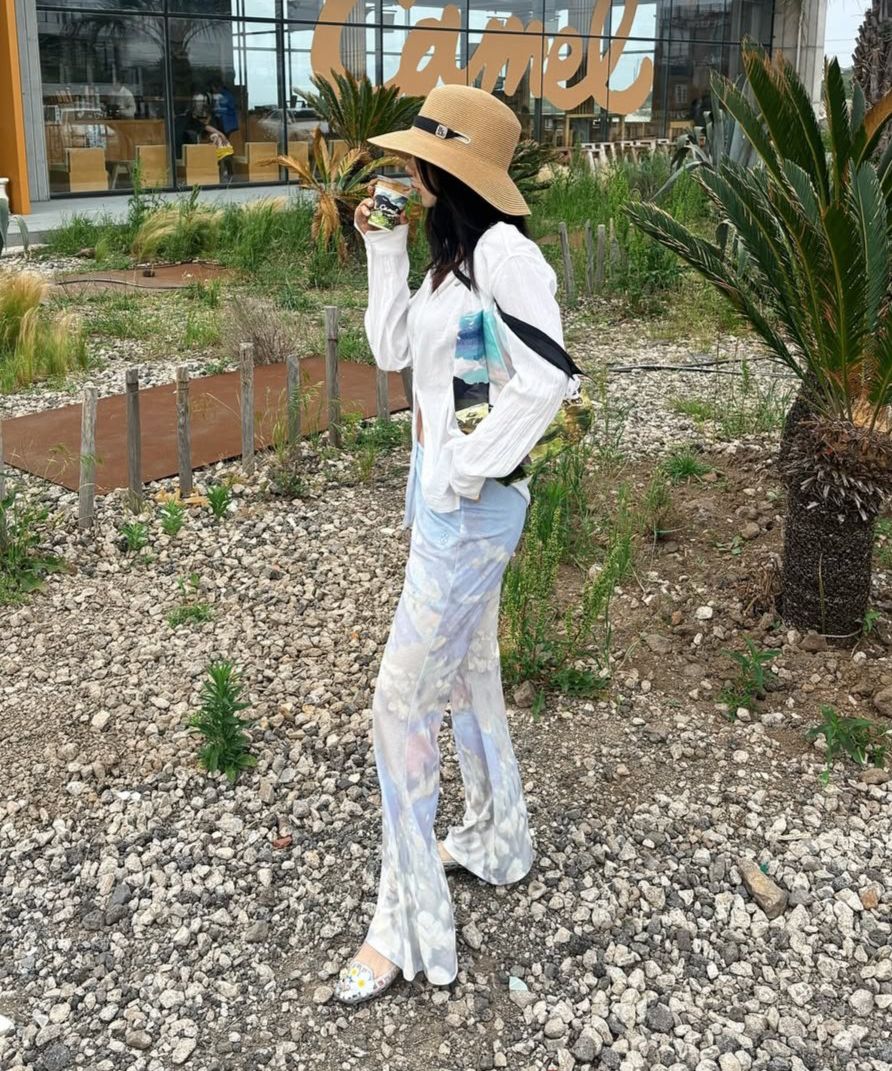 新品　KIJUN Print Flared Pants Print Blue MUSINSA公式 | KIJUN Print Flared Pants Print Blue