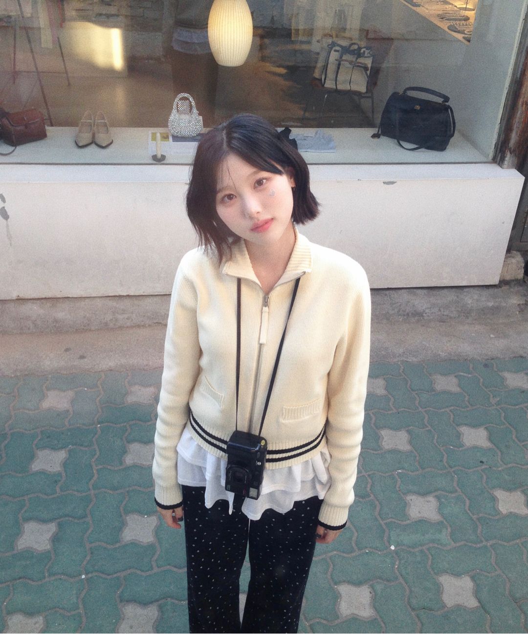MUSINSA | MATIN KIM SPELL POINT STRIPE WOOL BLENDED KNIT CARDIGAN