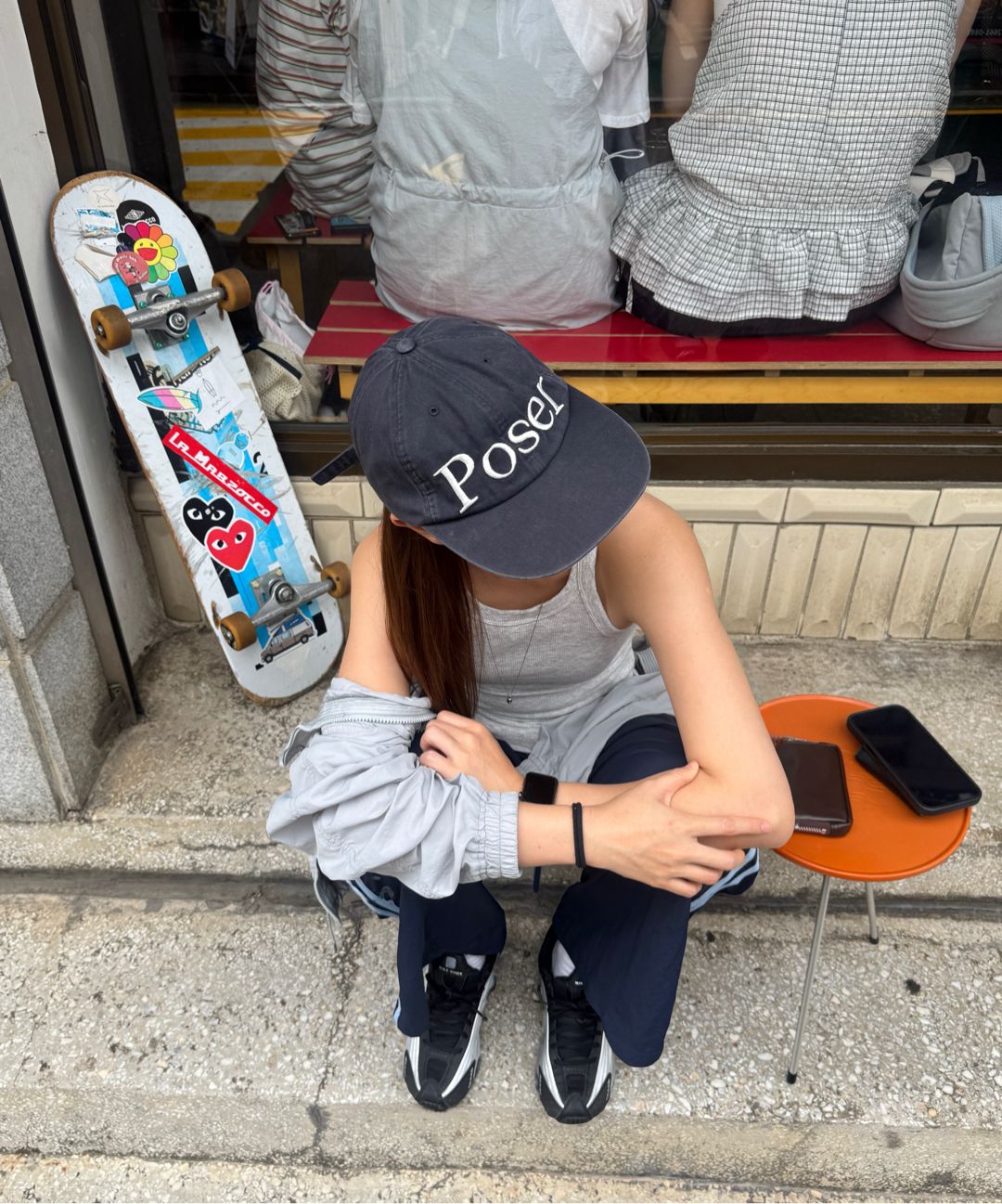キャップ Poser Vintage Cap Navy Poser' ビンテージキャップ/ネイビー - GUVO | 60% - アジア