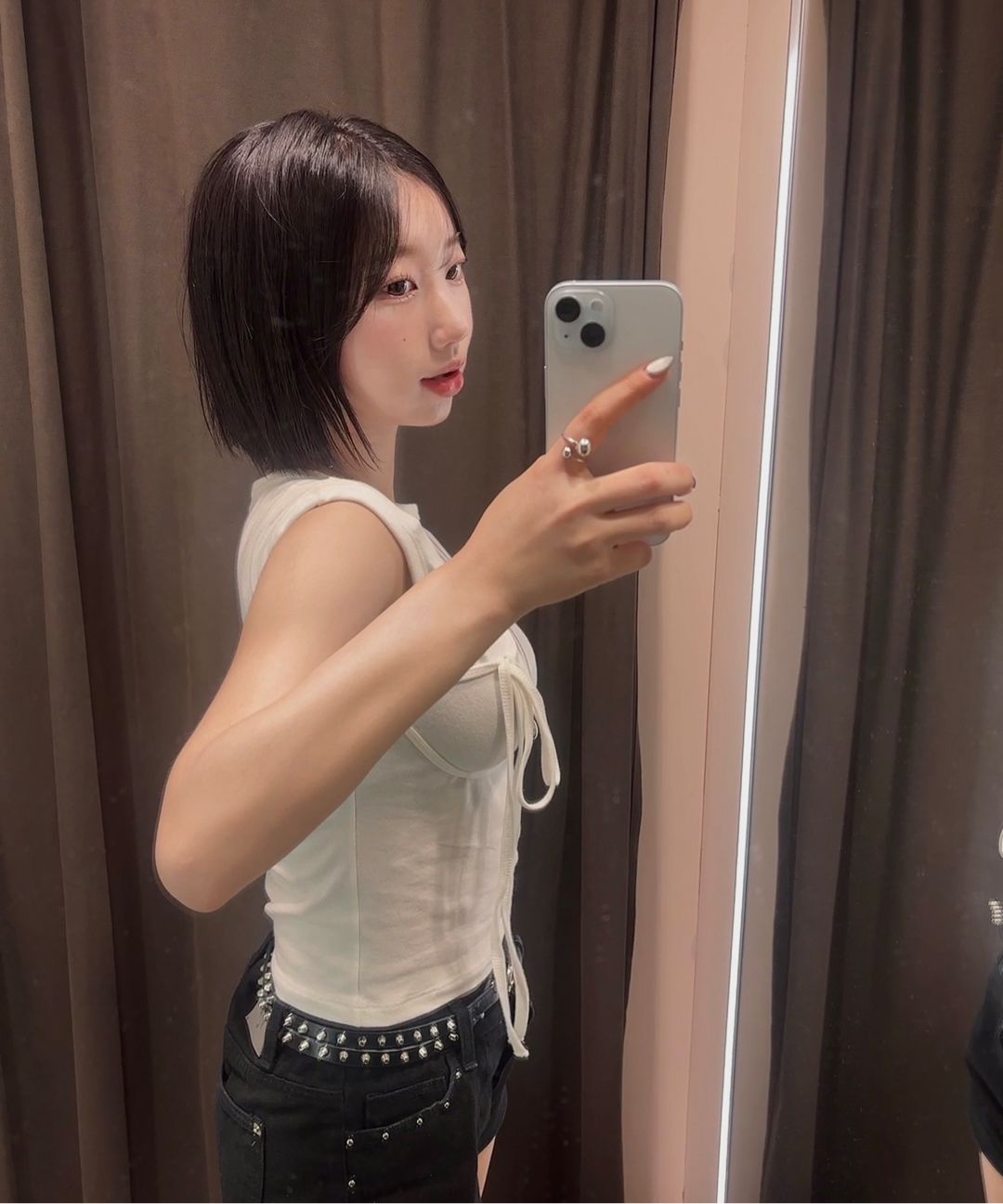 韓国商品/ROCKCAKE Side String Sleeveless MUSINSA公式 | ROCKCAKE Side String Sleeveless - Black