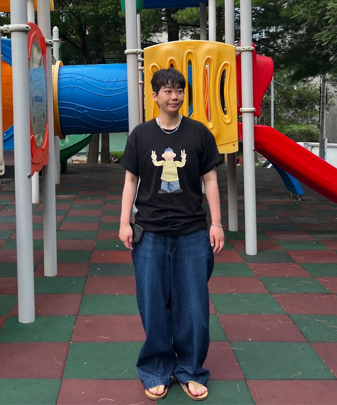 Tシャツ・カットソー LAUGHER PATMAT Motion Pat T-Shirt White PM6 MUSINSA | LAUGHER [PAT&MAT] Motion Pat T-shirt. - White