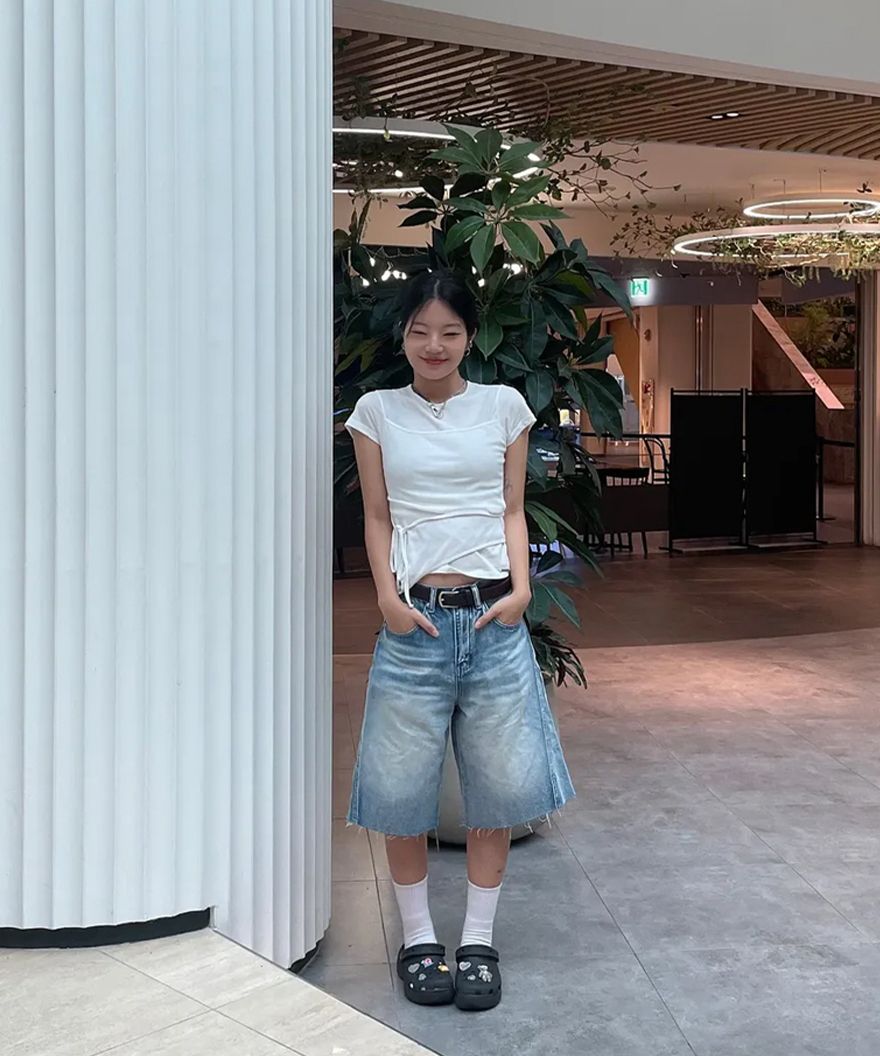 MUSINSA | MISEKI SEOUL String layered knit top WHITE