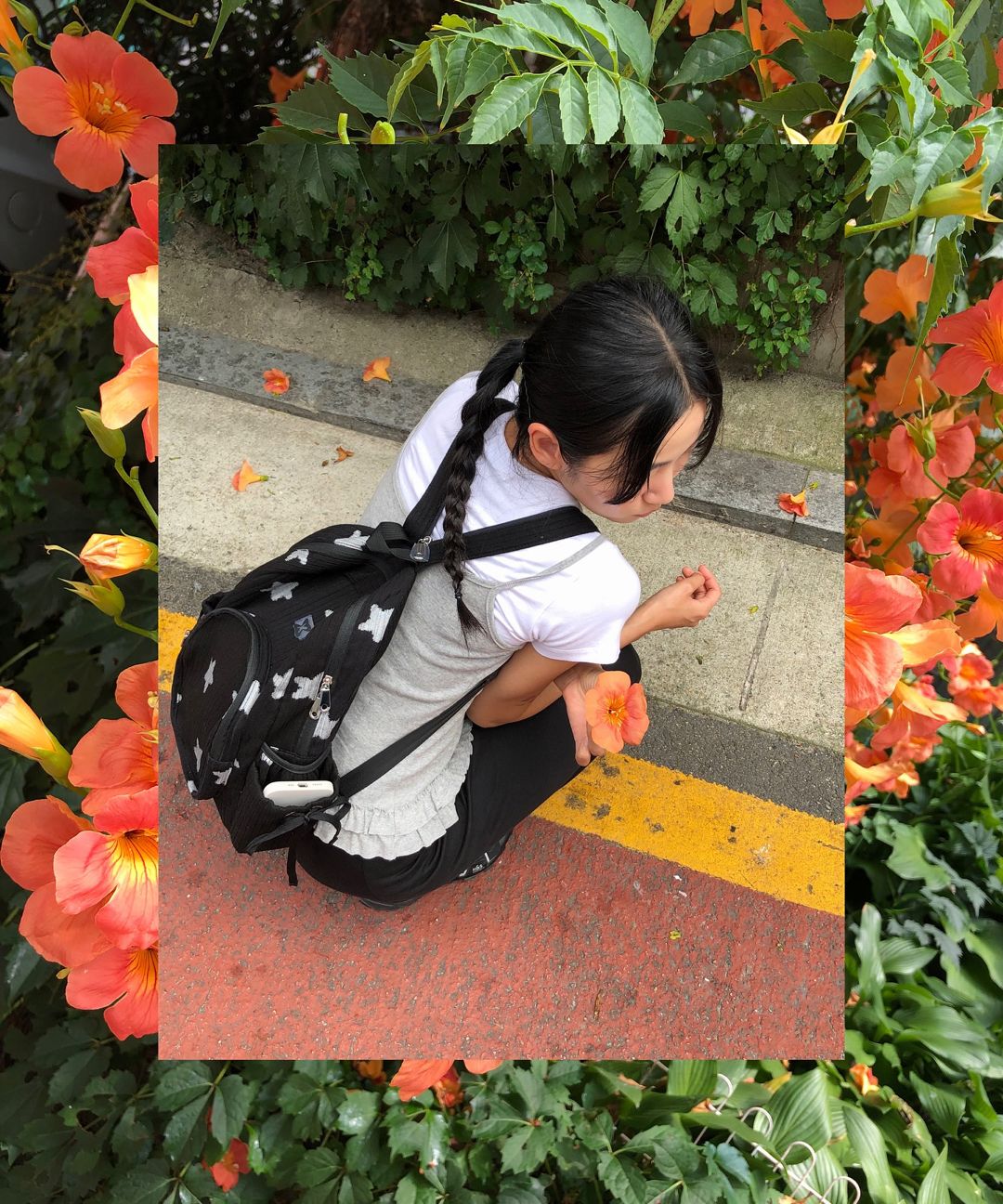 MUSINSA公式 | MUWM Nest Sling Backpack (Black Star)