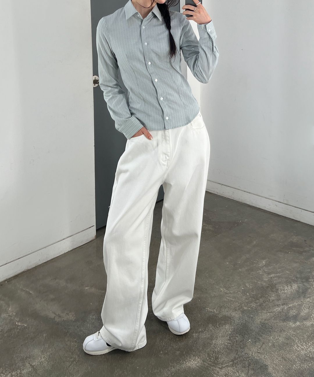 【COSYHARU】Ice Wide Light Blue Denim Pants COSYHARU】Ice Wide Light Blue Denim Pants (COSYHARU/デニム