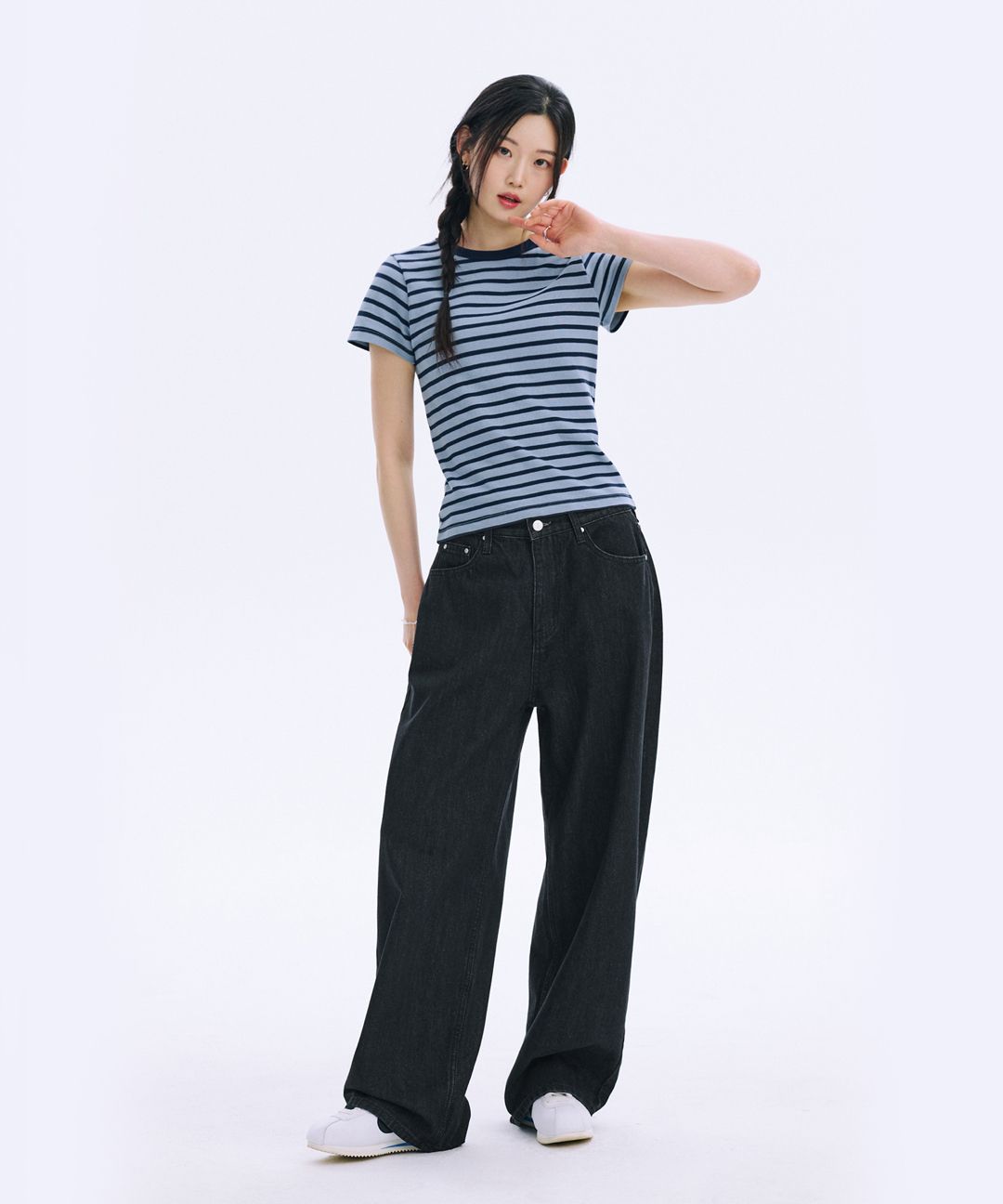 デニム・ジーパン Non-Fade Easy Wide Denim Pants Low Indigo MUSINSA | GLW [Non-fade] Easy wide denim pants low indigo