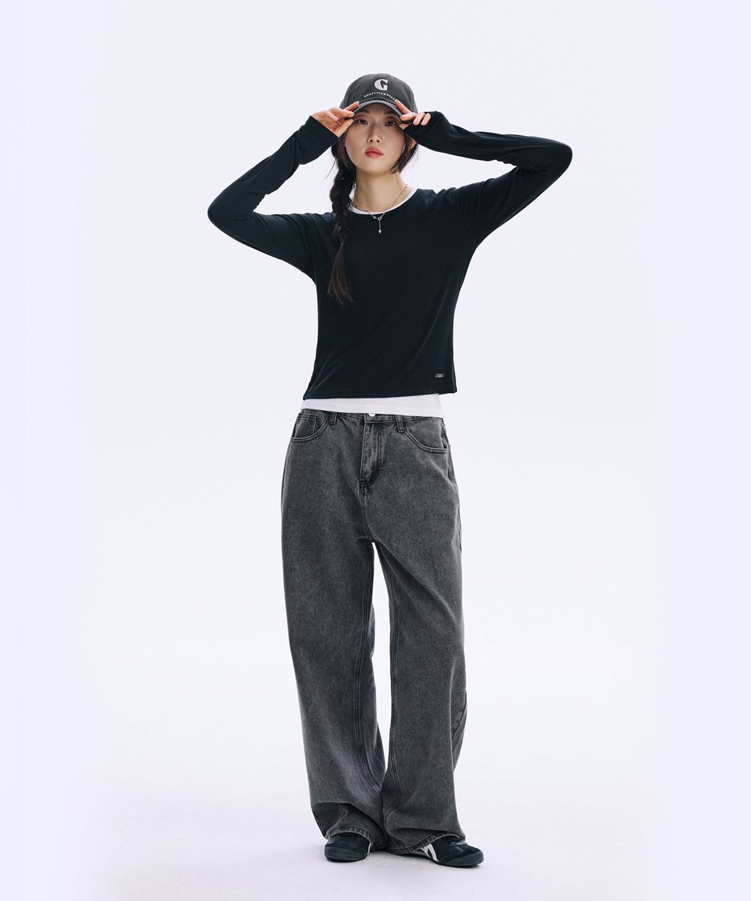 MUSINSA | GLW EASY WIDE DENIM PANTS GRAY
