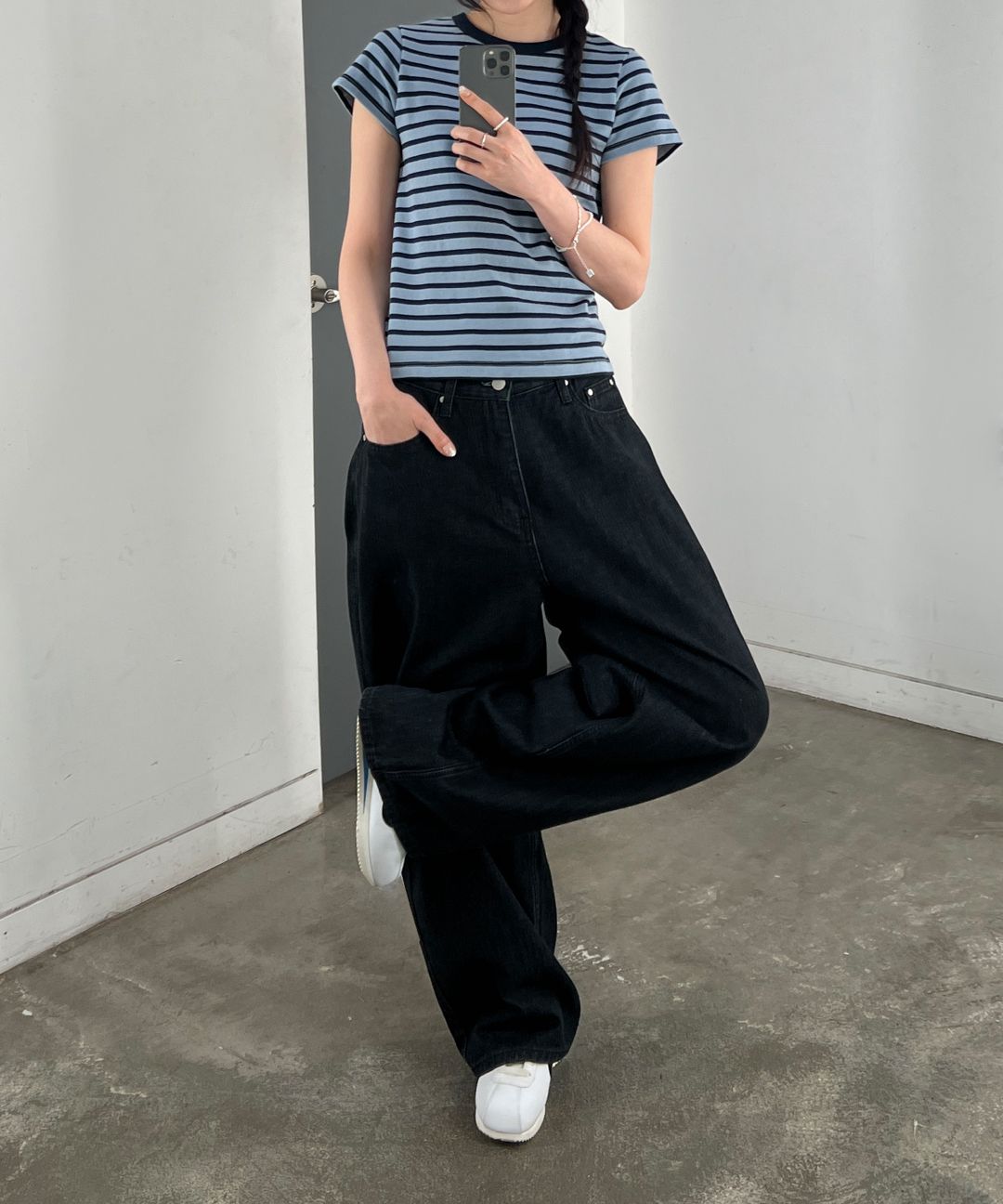 デニム・ジーパン Easy Wide Denim Pants Deep Blue Indigo MUSINSA | GLW Easy Wide Denim Pants Deep Blue Indigo