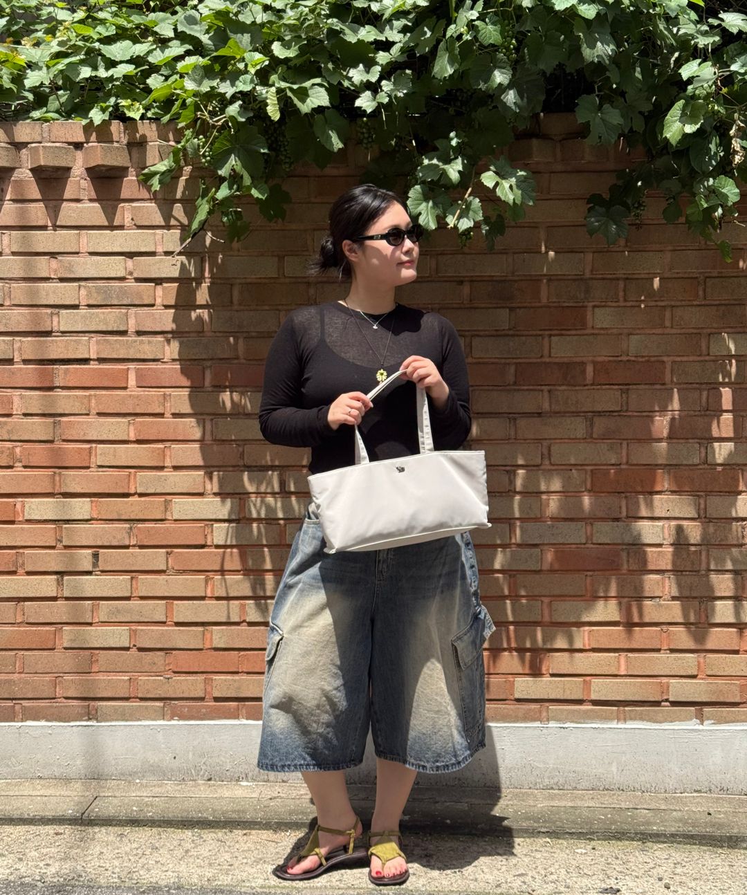 MUSINSA | MATIN KIM SPORTY TOTE BAG IN BLACK