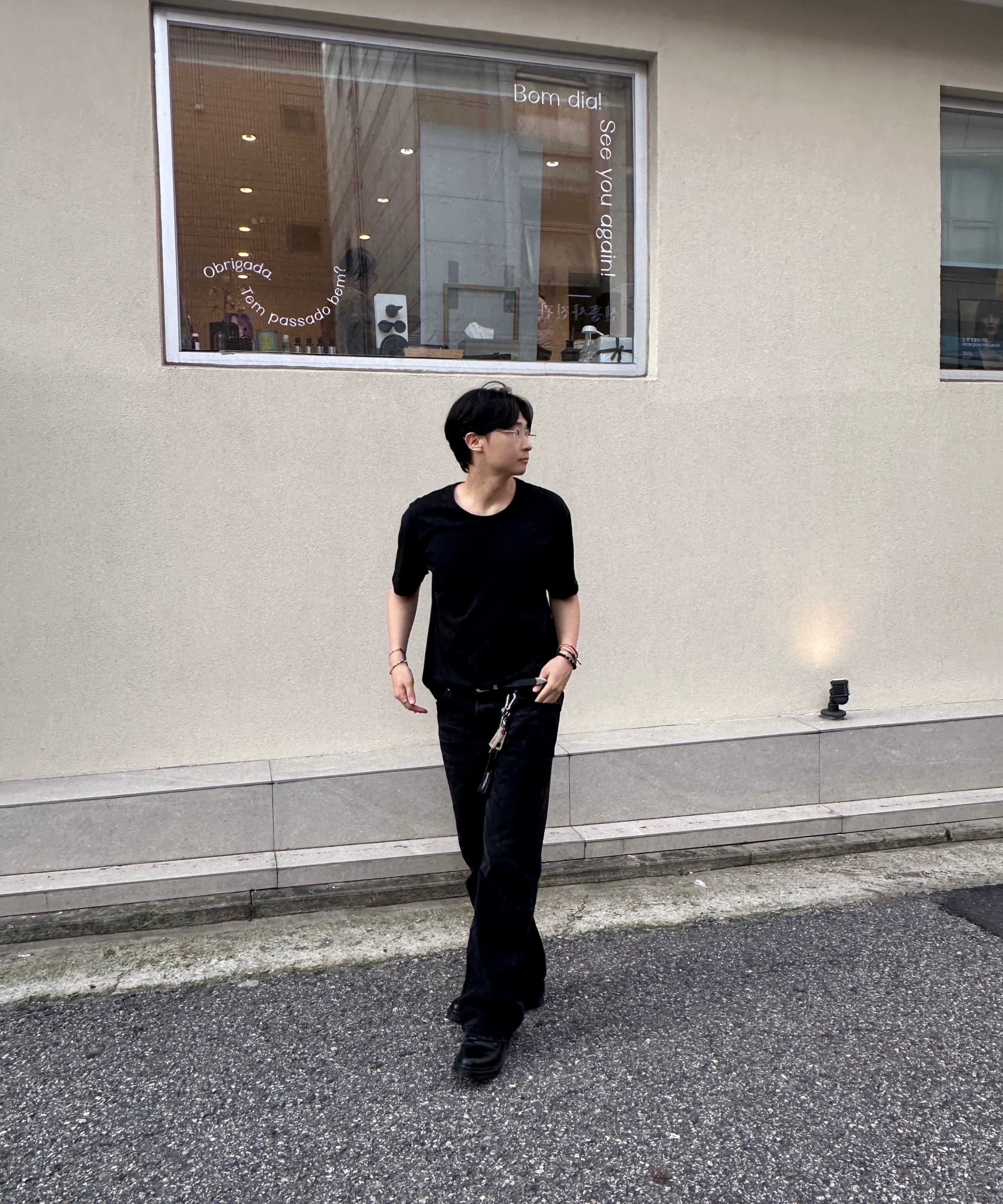 MUSINSA公式 | PERMANENT ARCHIVE セミフレアデニムパンツ（ブラック）