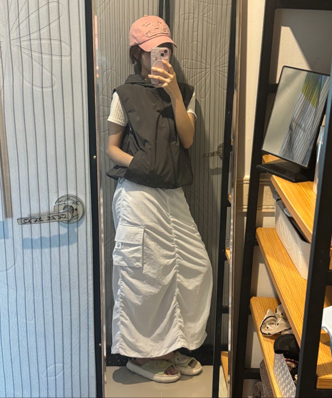 スカート musinsastandardwoman Women's Nylon Parachute Skirt Ash Grey MUSINSA | MUSINSA STANDARD WOMAN Women's Nylon Parachute