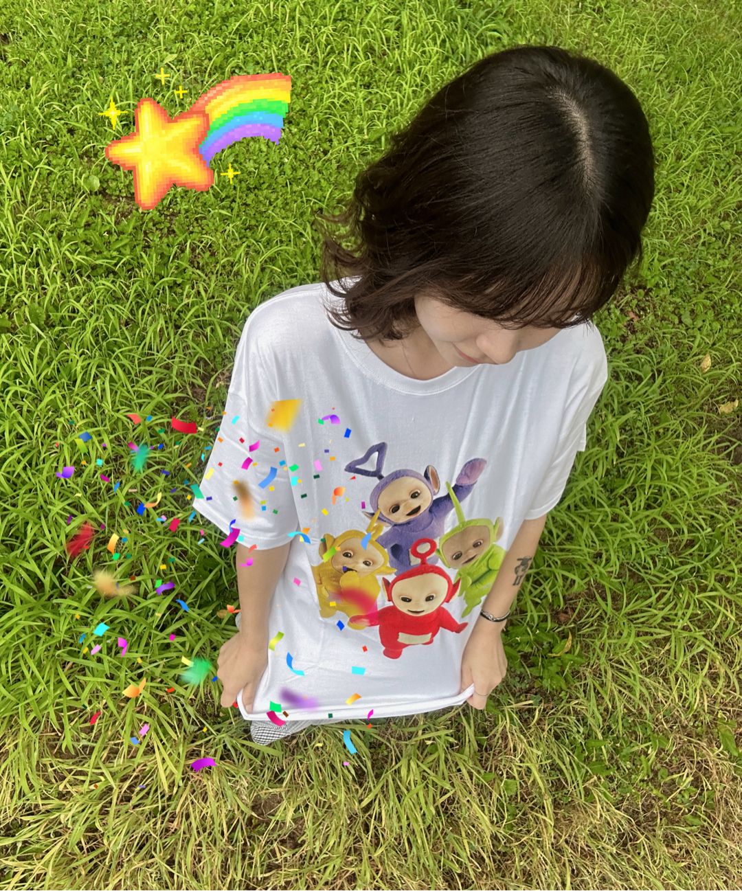 Tシャツ・カットソー LAUGHER Teletubbies Classic T-Shirt White TE7 Teletubbies T-Shirt – Cakeworthy